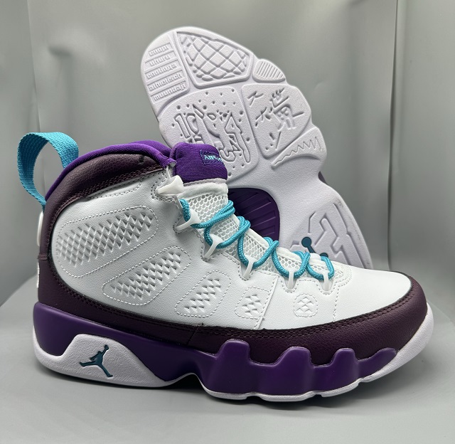 Air Jordan 9 Retro Purple White